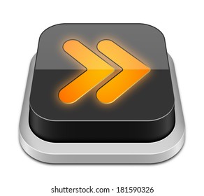 Next button icon, vector illustration