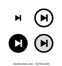 next button media menu, next icon vector, in trendy flat style isolated on white background. next icon image, next icon illustration