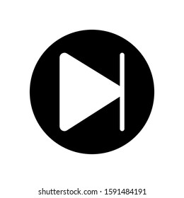 next button media menu, next icon vector.
