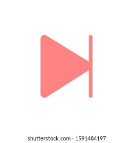 next button media menu, next icon vector.