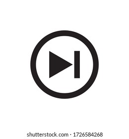 next button player icon vector illustration