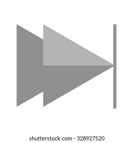 Next button, next track, play icon vector image. Can also be used for multimedia. Suitable for use on web apps, mobile apps and print media.