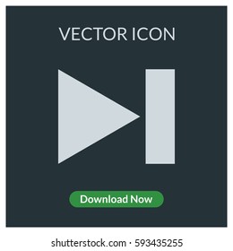 Next button vector icon