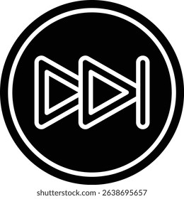 Next Button vector icon. Can be used for printing, mobile and web applications.
