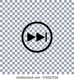 Next button vector icon  on transporent background