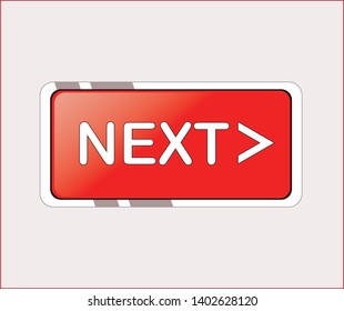 Next Buttons Vector Icon, eps 10