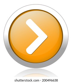 next  circle glossy web icon on white background
