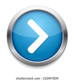 next  circle glossy web icon on white background
