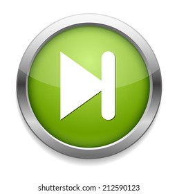 next  circle glossy web icon on white background