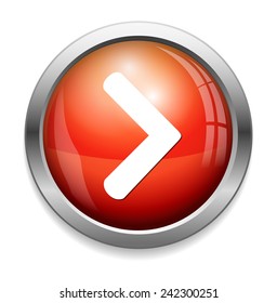 next  circle glossy web icon on white background