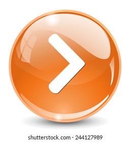 next  circle glossy web icon on white background