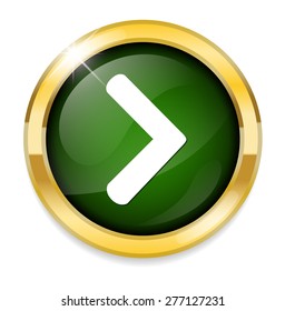 next  circle glossy web icon on white background