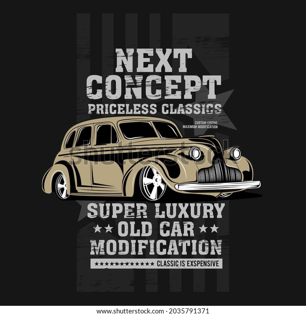 next\
concept, classic car modification\
illustration