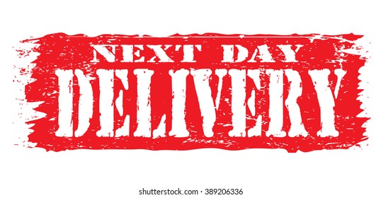 next day delivery icon, vector illustration
