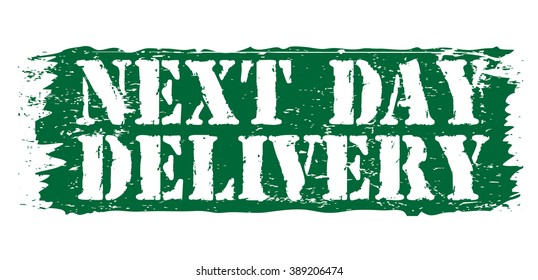 next day delivery icon, vector illustration