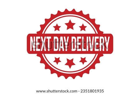 Next Day Delivery rubber grunge stamp seal vector