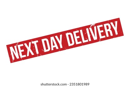 Next Day Delivery Rubber Stamp Seal Vector