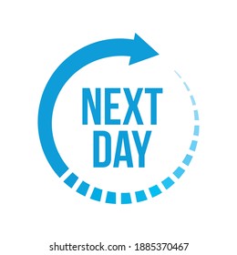Next Day delivery speed arrow 
