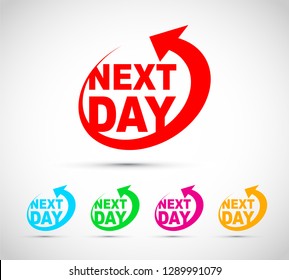 Next day icon set