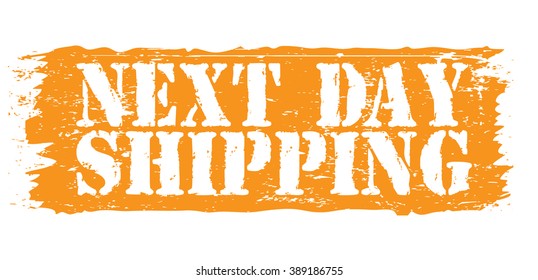 next day shipping icon, vector illustration
