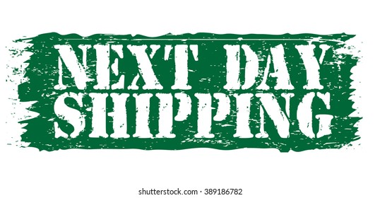 next day  shipping icon, vector illustration