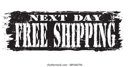 next day  shipping icon, vector illustration