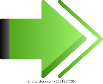 Next Flat Geadient Vector Icon Design