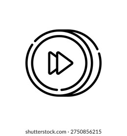 Next Forward Advance Proceed Continue Icon Design