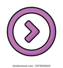 Next, forward button vector design