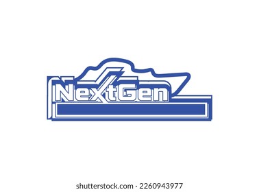 Next gen letter logo and icon design template