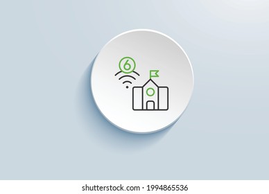 Next Gen Wi-Fi 6 Icon Vector Design