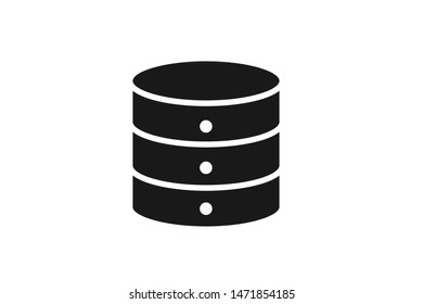 Next Generation Database server icon vector on white background 