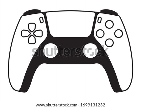 Next generation game controller or gamepad vector icon for gaming apps and websites