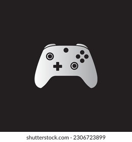 Next generation gamepad controller flat vector logo design