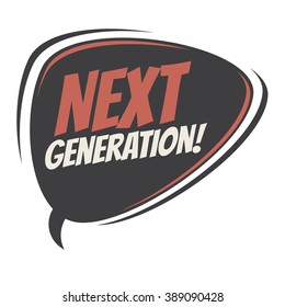 next generation retro speech balloon