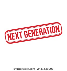 next generation Rubber stamp design. VECTOR ILLUSTRATION.