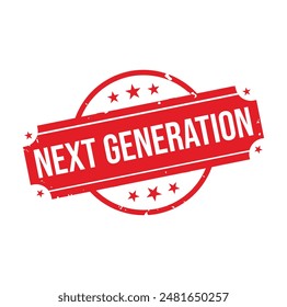 next generation Rubber stamp design. VECTOR ILLUSTRATION.