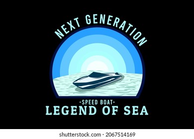 next generation speed boat retro design