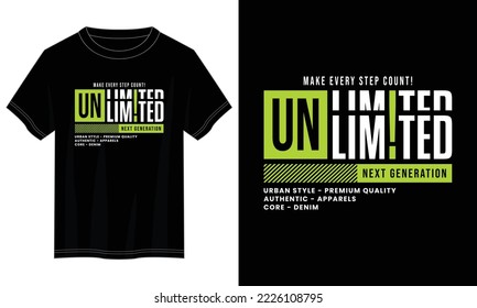 next generation, unlimited typography t shirt design, motivational typography t shirt design, inspirational quotes t-shirt design, vector quotes lettering t shirt design for print