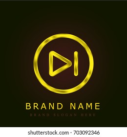 Next golden metallic logo