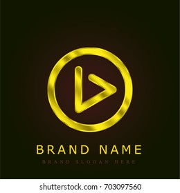 Next golden metallic logo