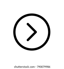 Next icon. Arrow right icon