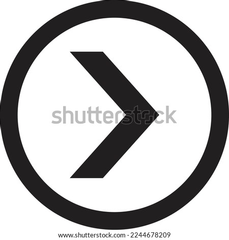 Next icon. Black arrow icon. Next button.