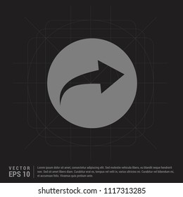 Next icon - Black Creative Background - Free vector icon