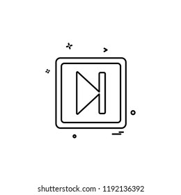 Next icon design vector