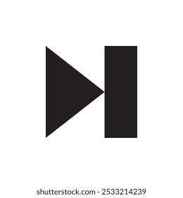 Next icon Flat line illustration