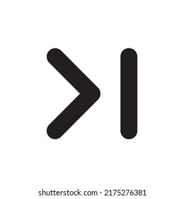siguiente diseño de estilo de glifo de icono. siguiente ilustración vectorial de icono. aislado de fondo blanco.
