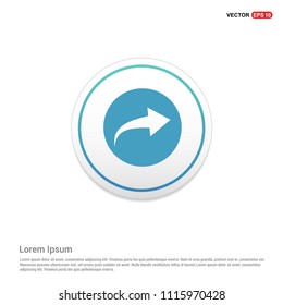 Next icon Hexa White Background icon template - Free vector icon