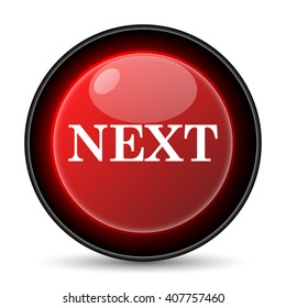 Next icon. Internet button on white background. EPS10 vector
