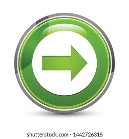Next icon isolated on elegant green round button vector illustration